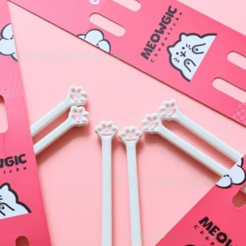 Kitchen Helper Gadgets - New Cat Paw Chopsticks For Baby