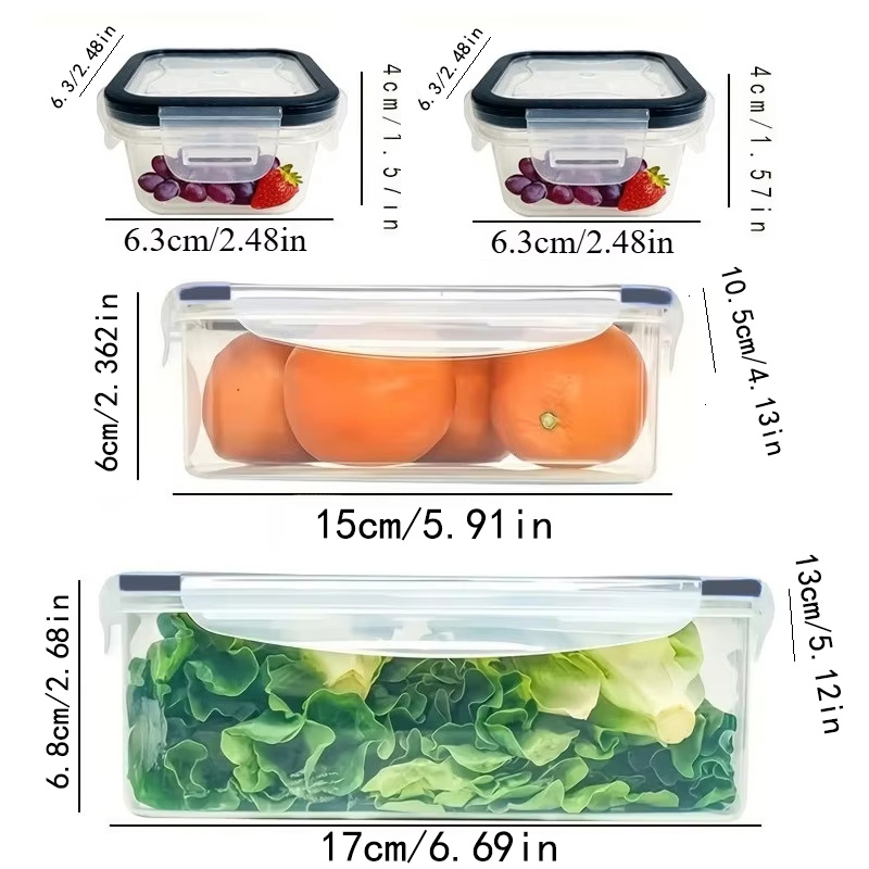 8Pcs Set Includes 4 Containers - Kitchen Gadgets Organizer review and price