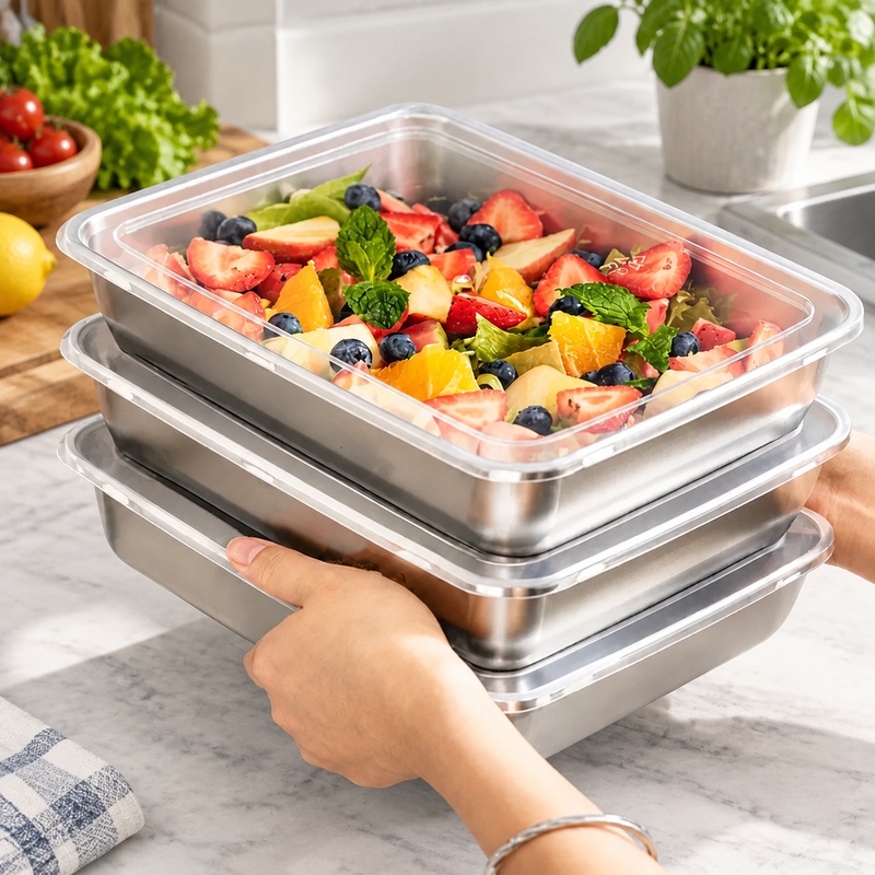3-Piece Stainless Steel Food S - Kitchen Gadgets Organizer review and price
