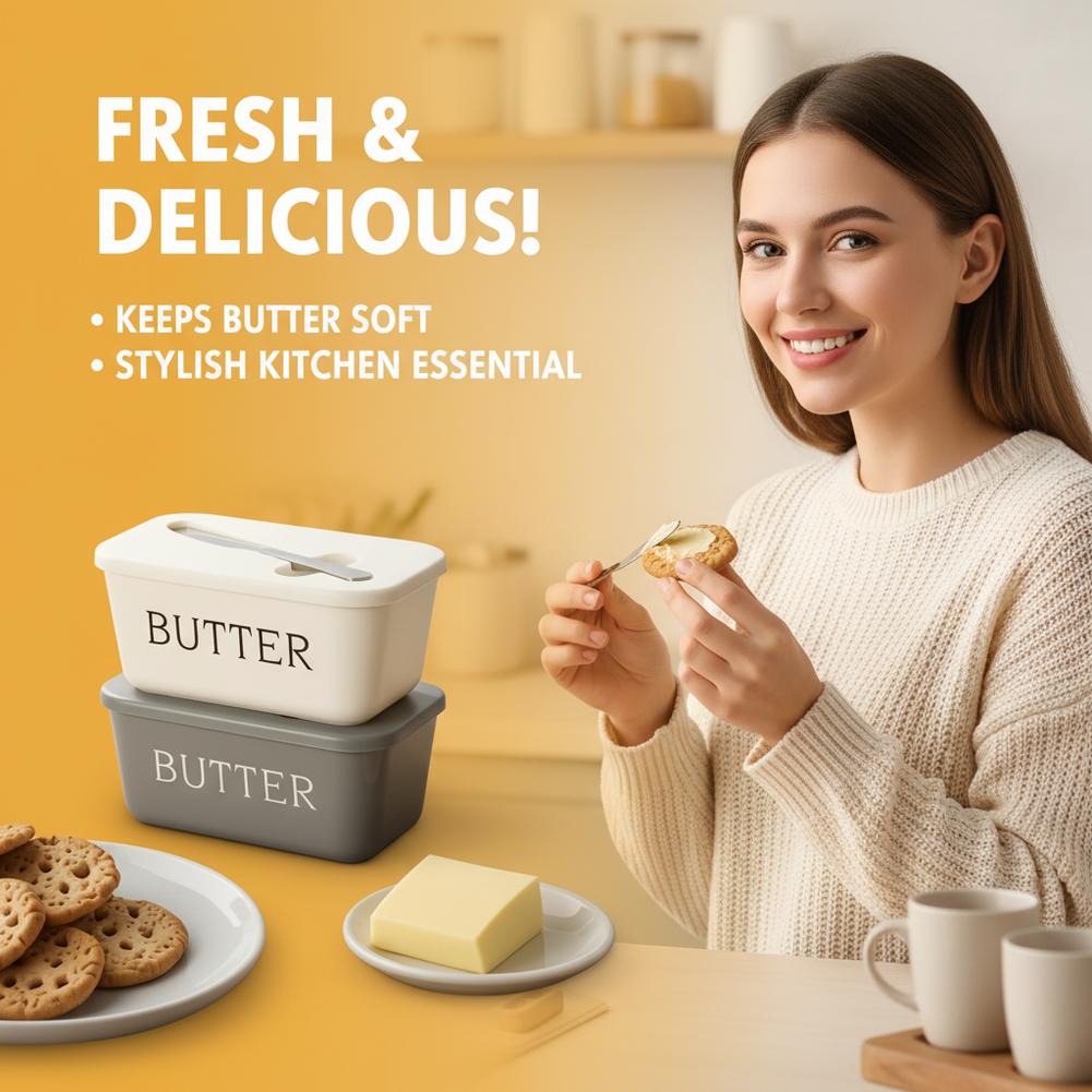 PP Butter Dish with Lid & Spre - Kitchen Gadgets Organizer review and price